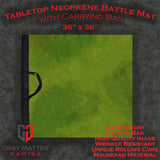Gray Matter Gaming Gaming Mat 36x36 Verdant Fields 2 - Neoprene Battle Mat with Bag