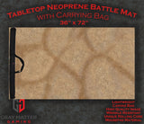 Gray Matter Gaming Gaming Mat 36x72 Desert Paths - Neoprene Battle Mat - Warhammer, AoS, 40K, Kill Team, MCP, Shatterpoint, Legion, More