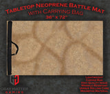 Gray Matter Gaming Gaming Mat 36x72 Desert Paths - Neoprene Battle Mat with Bag