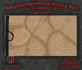 Gray Matter Gaming Gaming Mat 36x72 Desert Paths - Neoprene Battle Mat with Bag