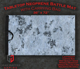 Gray Matter Gaming Gaming Mat 36x72 Snowy Tundra - Neoprene Battle Mat with Bag