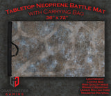 Gray Matter Gaming Gaming Mat 36x72 Urban Ruins - Neoprene Battle Mat with Bag