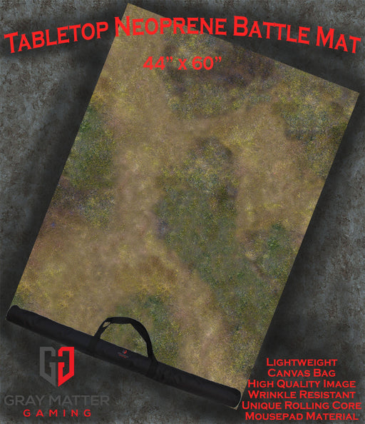 Gray Matter Gaming Gaming Mat 44x60 Autumn Prairie - Neoprene Battle Mat - Warhammer, AoS, 40K, Kill Team, MCP, Shatterpoint, Legion, More