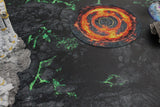 Gray Matter Gaming Gaming Mat 44x60 Blighted Cavern - Neoprene Battle Mat with Bag