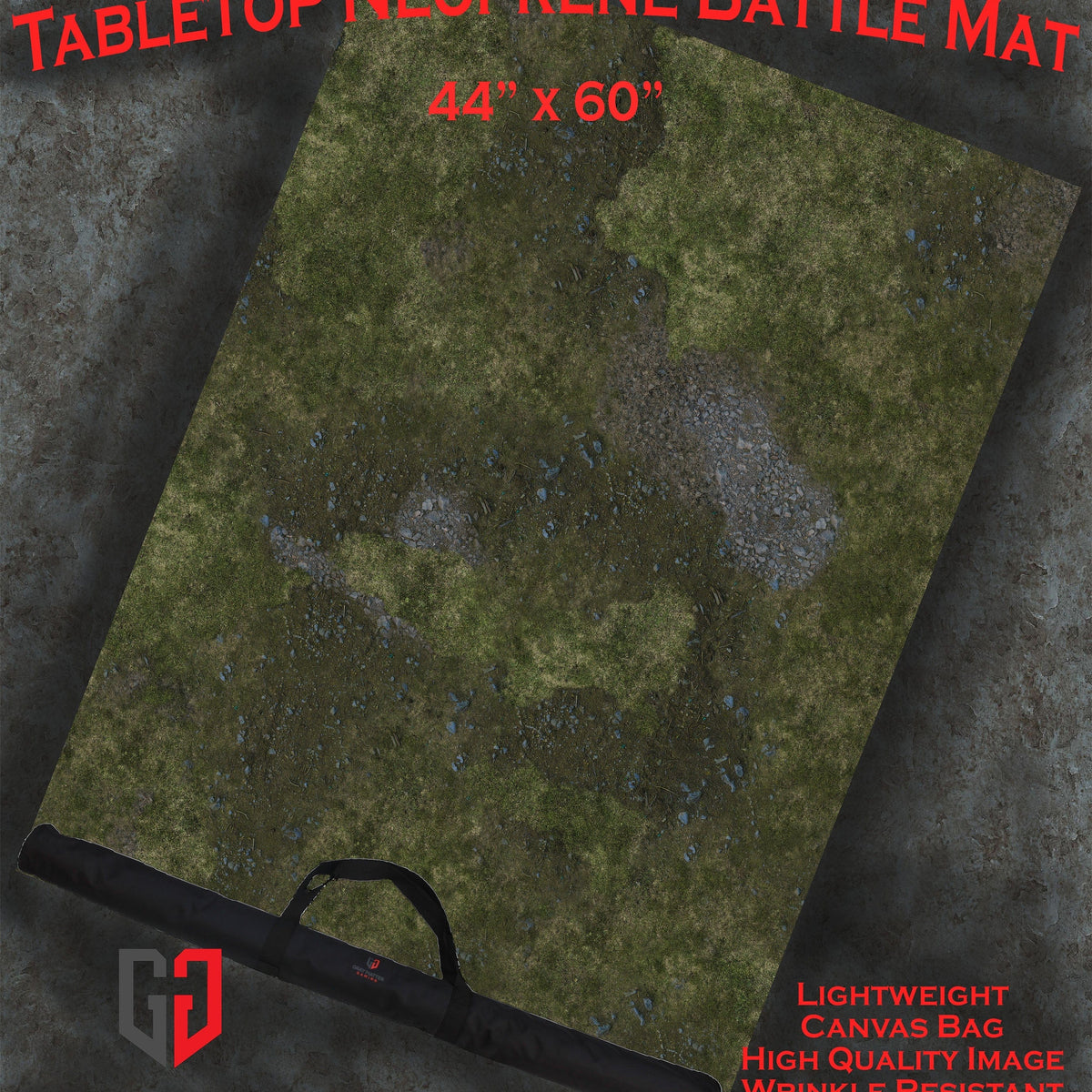 Field of Battle - Neoprene Battle Mat with Bag – Tabletop Terrain