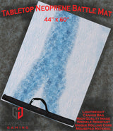 Gray Matter Gaming Gaming Mat 44x60 Frozen River - Neoprene Battle Mat with Bag