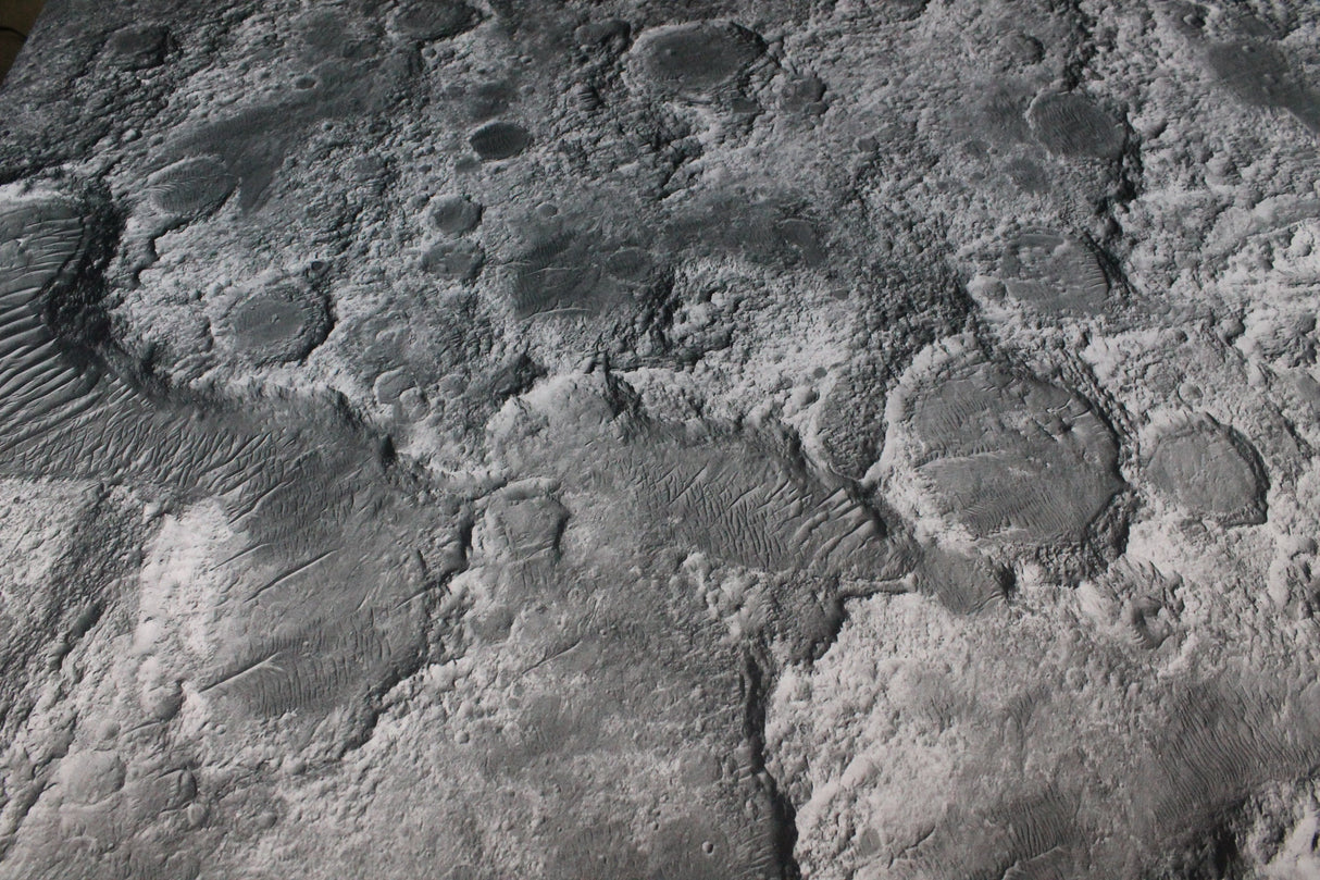 Gray Matter Gaming Gaming Mat 44x60 Moonscape - Neoprene Battle Mat with Bag