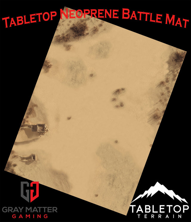 Gray Matter Gaming Gaming Mat 44x60 Sandy Dunes - Neoprene Battle Mat - Warhammer, AoS, 40K, Kill Team, MCP, Shatterpoint, Legion, More