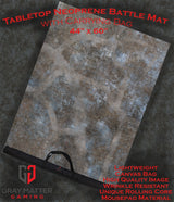 Gray Matter Gaming Gaming Mat 44x60 Urban Ruins - Neoprene Battle Mat with Bag