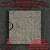 Gray Matter Gaming Gaming Mat 48x48 Broken Cobblestone - Neoprene Battle Mat with Bag