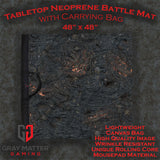 Gray Matter Gaming Gaming Mat 48x48 Lava Flows - Neoprene Battle Mat with Bag