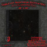 Gray Matter Gaming Gaming Mat 48x48 Starfield - Neoprene Battle Mat with Bag