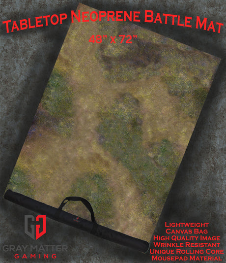 Gray Matter Gaming Gaming Mat 48x72 Autumn Prairie - Neoprene Battle Mat - Warhammer, AoS, 40K, Kill Team, MCP, Shatterpoint, Legion, More