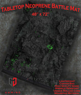 Gray Matter Gaming Gaming Mat 48x72 Blighted Cavern - Neoprene Battle Mat with Bag