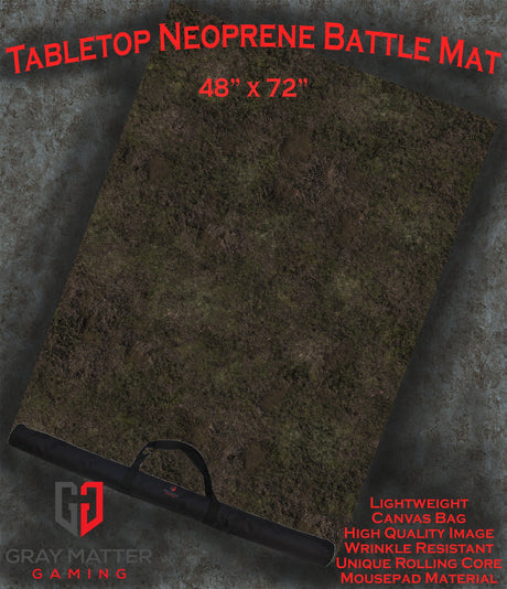 Gray Matter Gaming Gaming Mat 48x72 Dread Marsh - Neoprene Battle Mat with Bag
