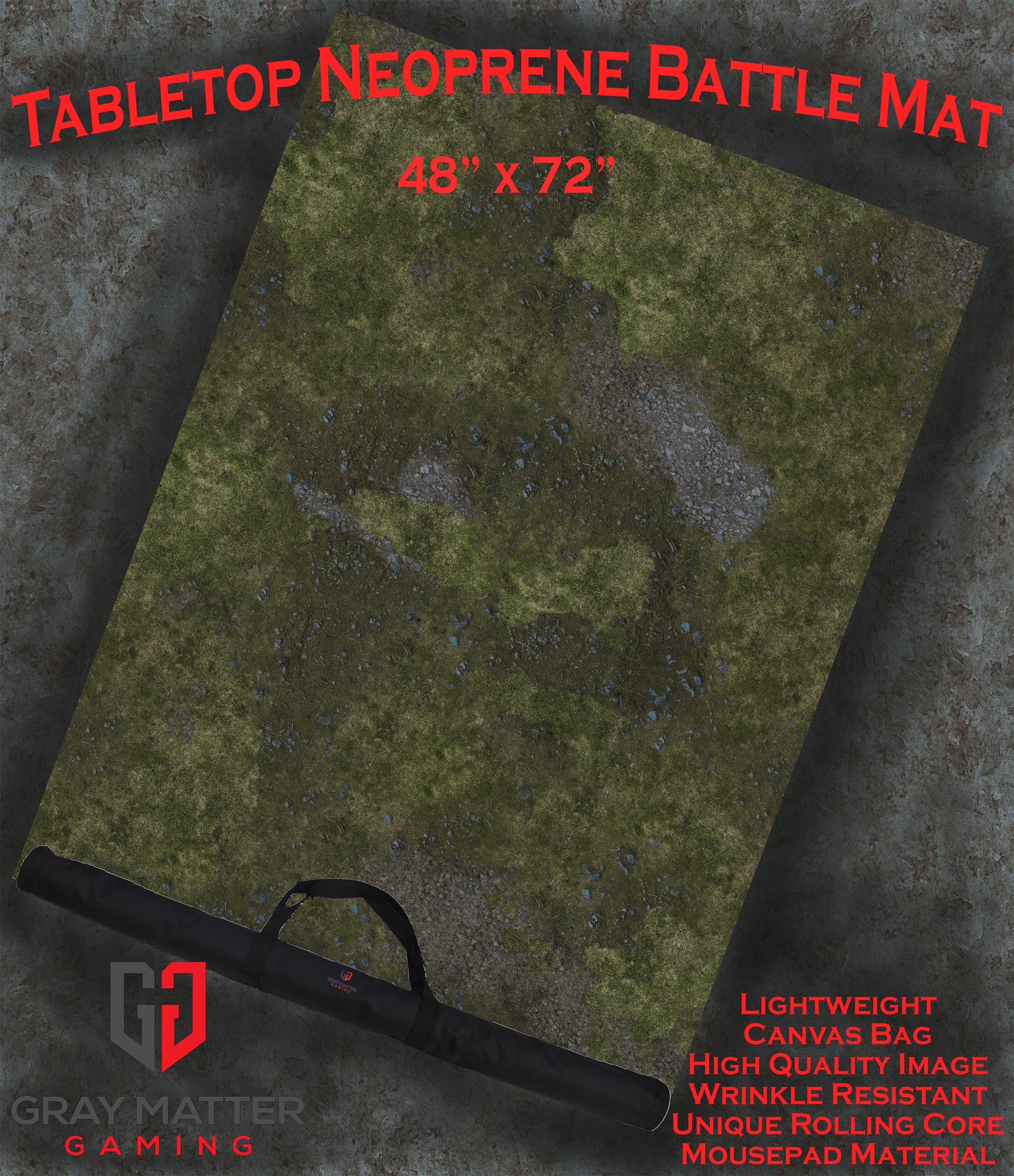 ウォーハンマー　バトルマット neoprene mat 6x4 Field of Battle - Neoprene Battle Mat with Bag – Tabletop Terrain