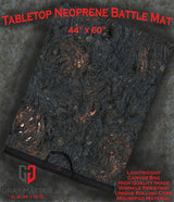 Gray Matter Gaming Gaming Mat 48x72 Lava Flows - Neoprene Battle Mat with Bag