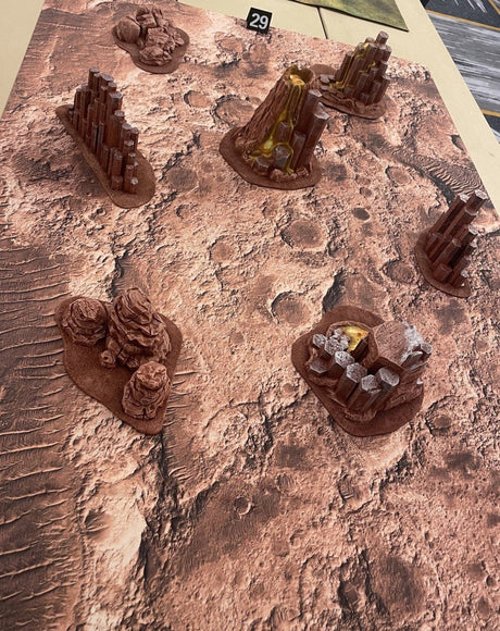 Gray Matter Gaming Gaming Mat Barren Lands - Neoprene Battle Mat with Bag