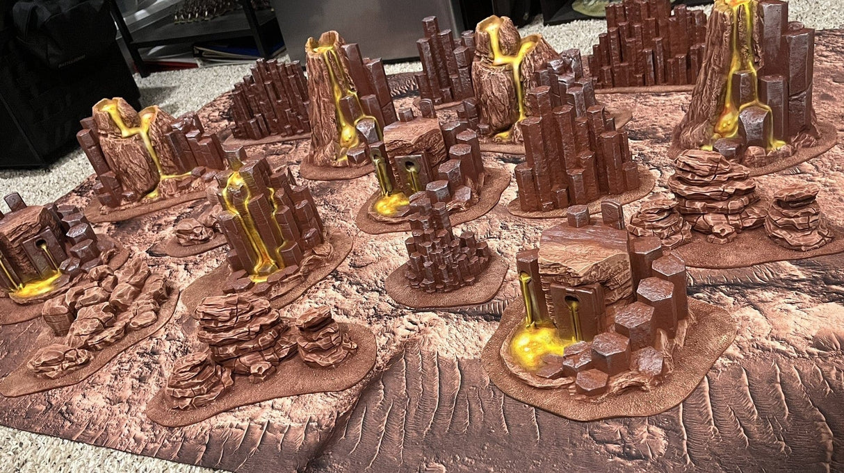 Gray Matter Gaming Gaming Mat Barren Lands - Neoprene Battle Mat with Bag