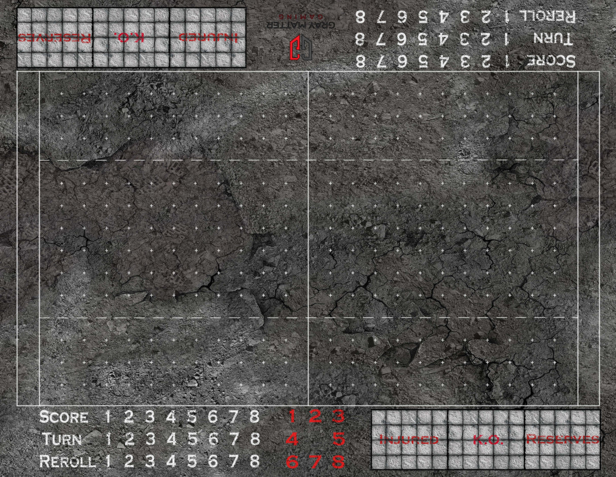 Gray Matter Gaming Gaming Mat Bloody Fantasy Football - Double Sided Neoprene Mat with Bag