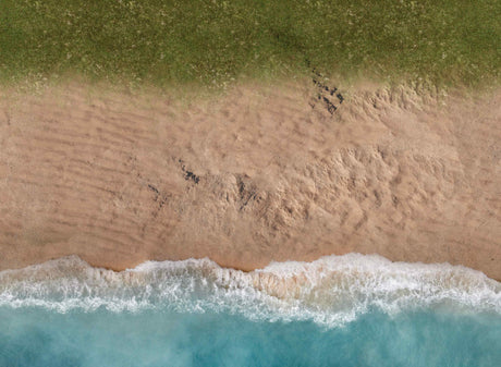 Gray Matter Gaming Gaming Mat Coastal Shore - Neoprene Battle Mat with Bag