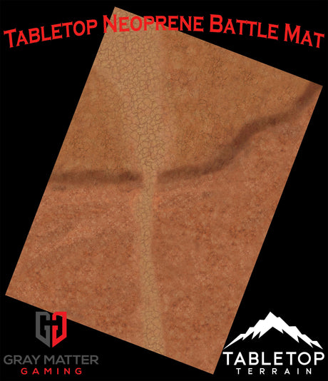 Gray Matter Gaming Gaming Mat Cracked Earth - Neoprene Battle Mat - Warhammer, AoS, 40K, Kill Team, MCP, Shatterpoint, Legion, More