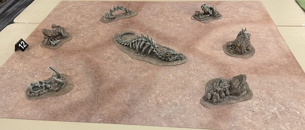 Gray Matter Gaming Gaming Mat Desert Paths - Neoprene Battle Mat - Warhammer, AoS, 40K, Kill Team, MCP, Shatterpoint, Legion, More