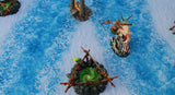 Gray Matter Gaming Gaming Mat Frozen River - Neoprene Battle Mat with Bag