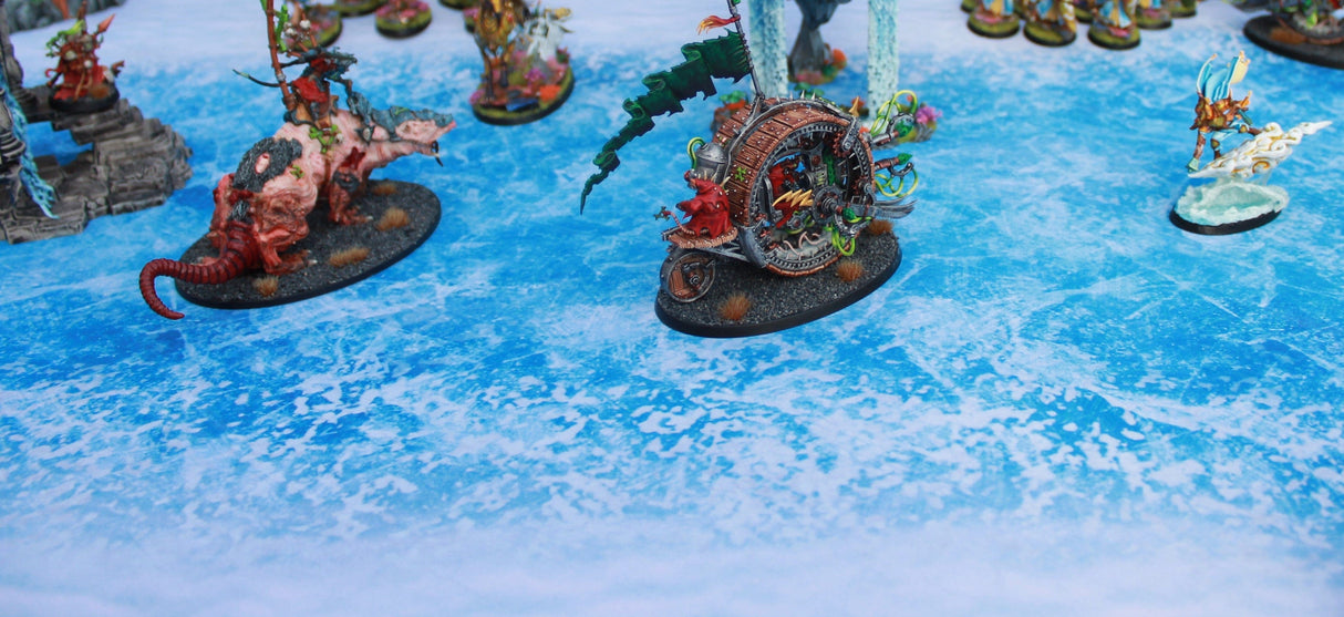 Gray Matter Gaming Gaming Mat Frozen River - Neoprene Battle Mat with Bag