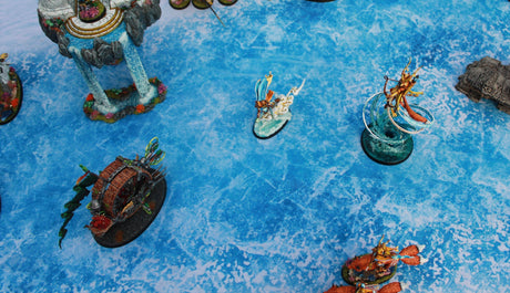 Gray Matter Gaming Gaming Mat Frozen River - Neoprene Battle Mat with Bag