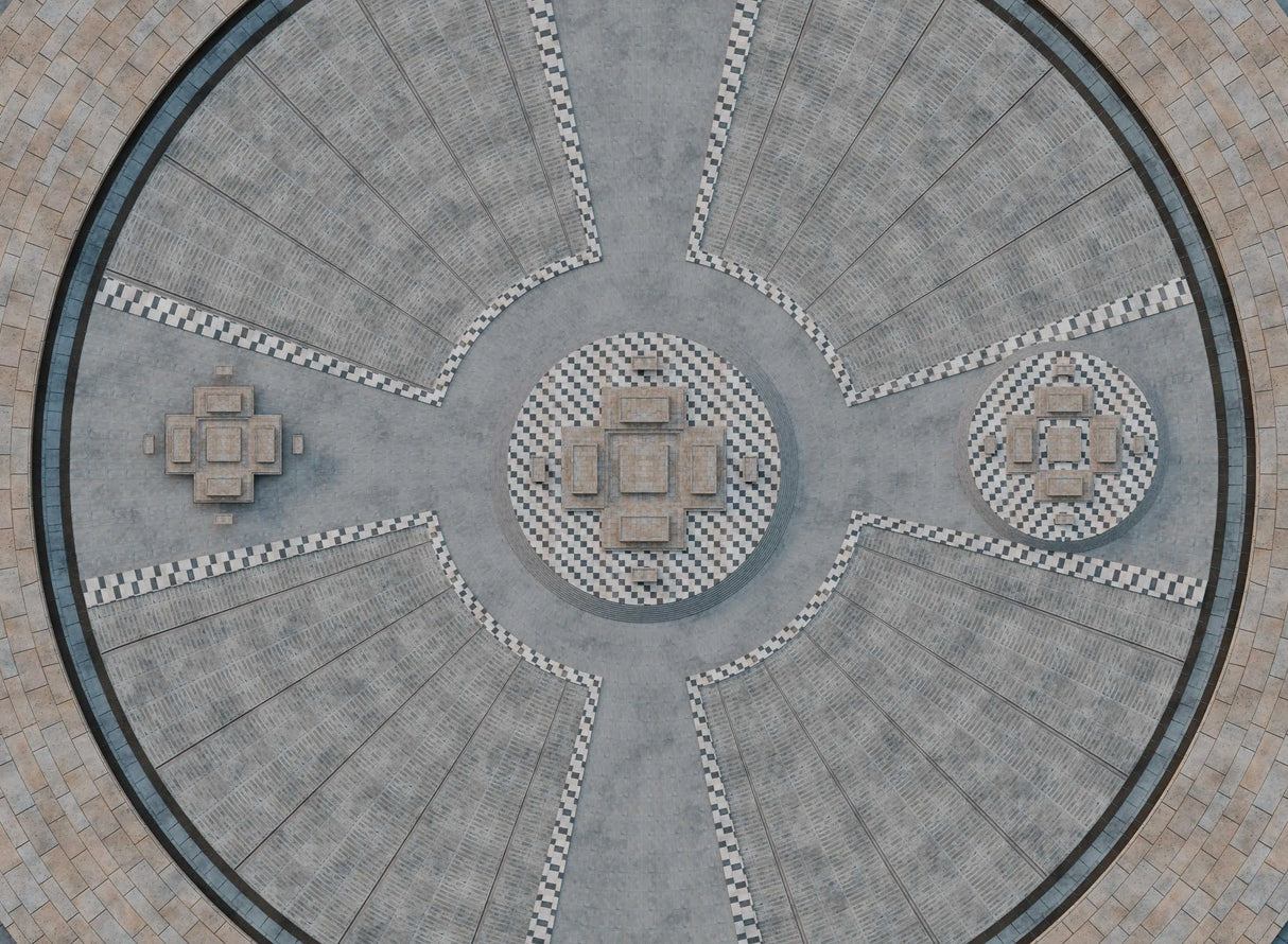 Gray Matter Gaming Gaming Mat Grand Concourse - Neoprene Battle Mat with Bag