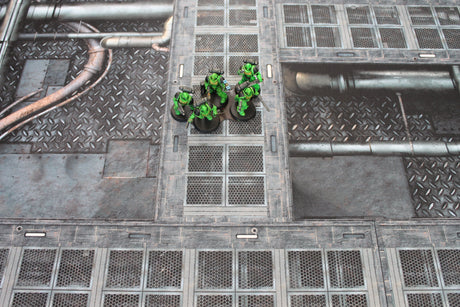 Gray Matter Gaming Gaming Mat Grimdark Station - Neoprene Battle Mat with Bag