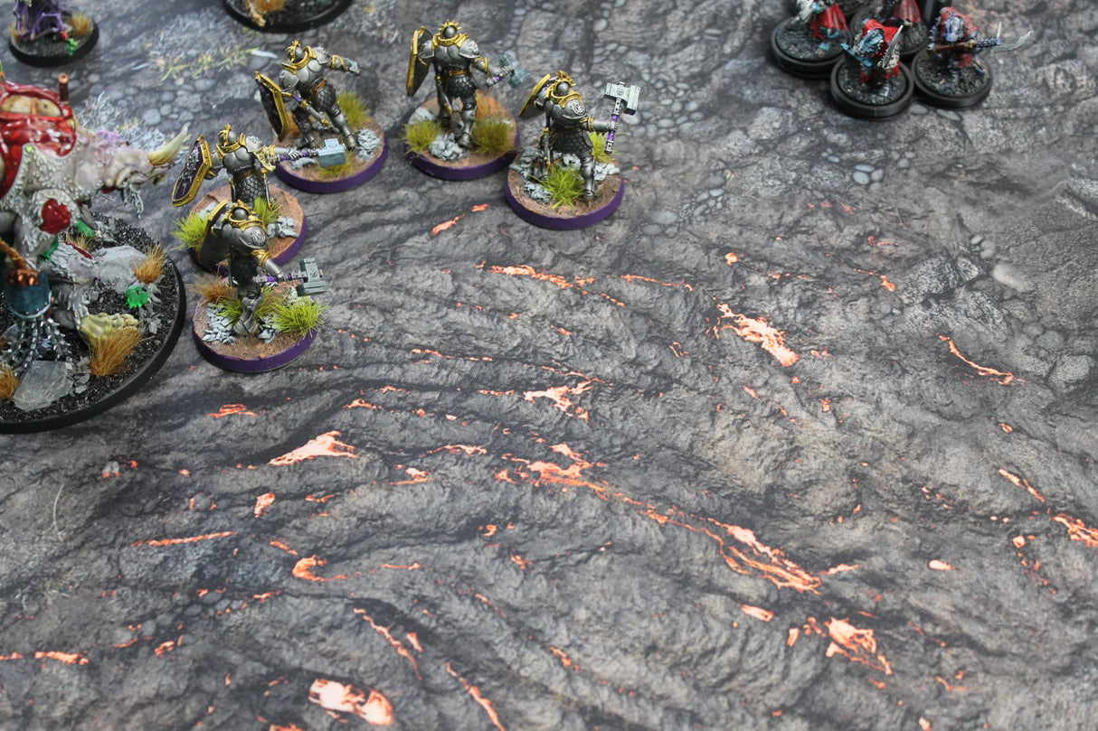 Gray Matter Gaming Gaming Mat Lava Flows - Neoprene Battle Mat with Bag