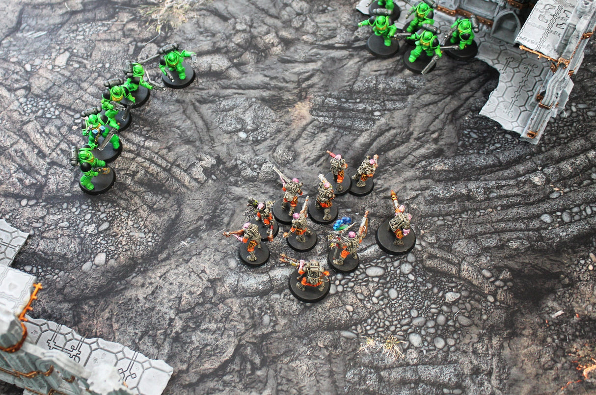 Gray Matter Gaming Gaming Mat Lava Flows - Neoprene Battle Mat with Bag