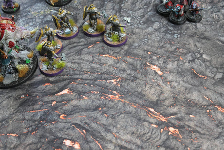 Gray Matter Gaming Gaming Mat Lava Flows - Neoprene Battle Mat with Bag