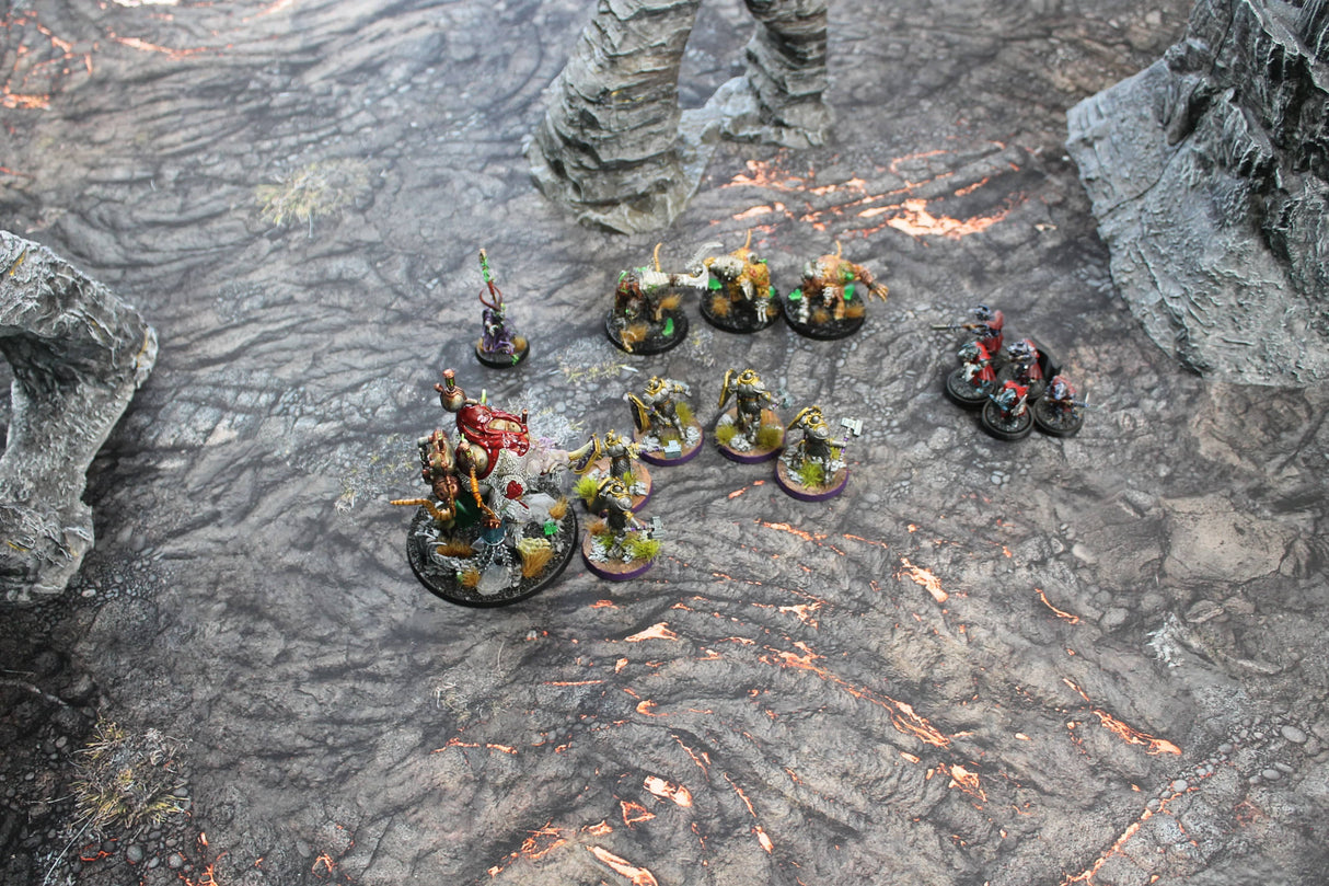 Gray Matter Gaming Gaming Mat Lava Flows - Neoprene Battle Mat with Bag