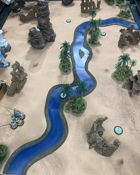 Gray Matter Gaming Gaming Mat Sandy Dunes - Neoprene Battle Mat with Bag