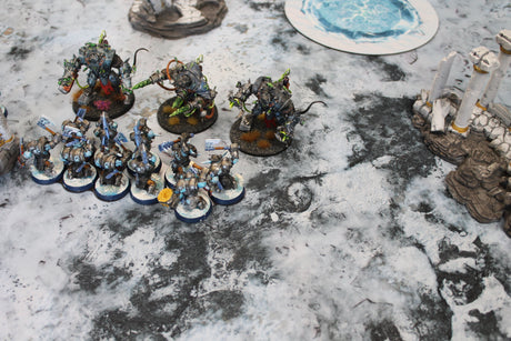 Gray Matter Gaming Gaming Mat Snowy Tundra - Neoprene Battle Mat with Bag