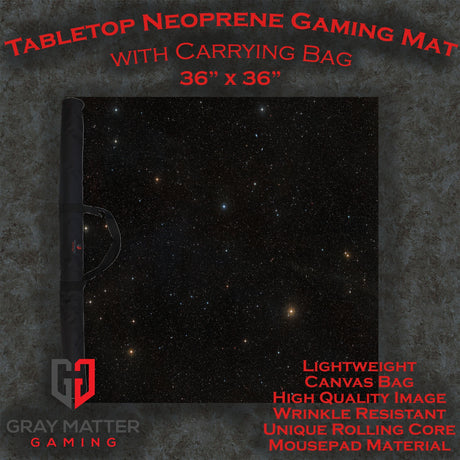 Gray Matter Gaming Gaming Mat Starfield - Neoprene Battle Mat with Bag
