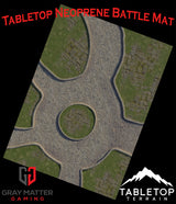 Gray Matter Gaming Gaming Mat Town Center - Neoprene Battle Mat - Warhammer, AoS, 40K, Kill Team, MCP, Shatterpoint, Legion, More