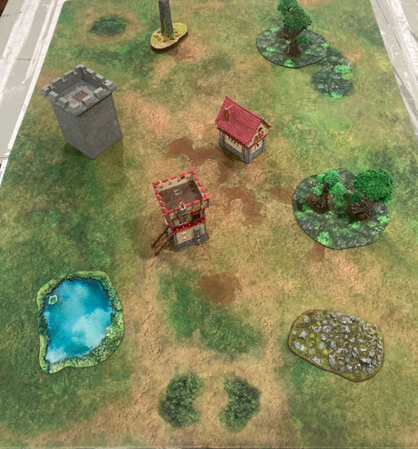 Gray Matter Gaming Gaming Mat Traveler's Road - Neoprene Battle Mat with Bag