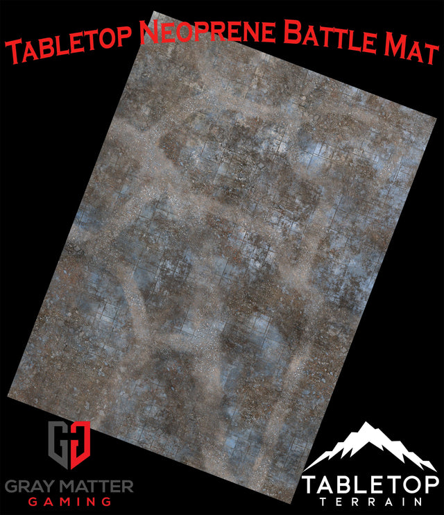 Gray Matter Gaming Gaming Mat Urban Ruins - Neoprene Battle Mat - Warhammer, AoS, 40K, Kill Team, MCP, Shatterpoint, Legion, More