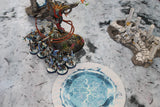 Gray Matter Gaming Objective Marker Double Sided 7.57" Neoprene Objective Markers - Fire and Ice
