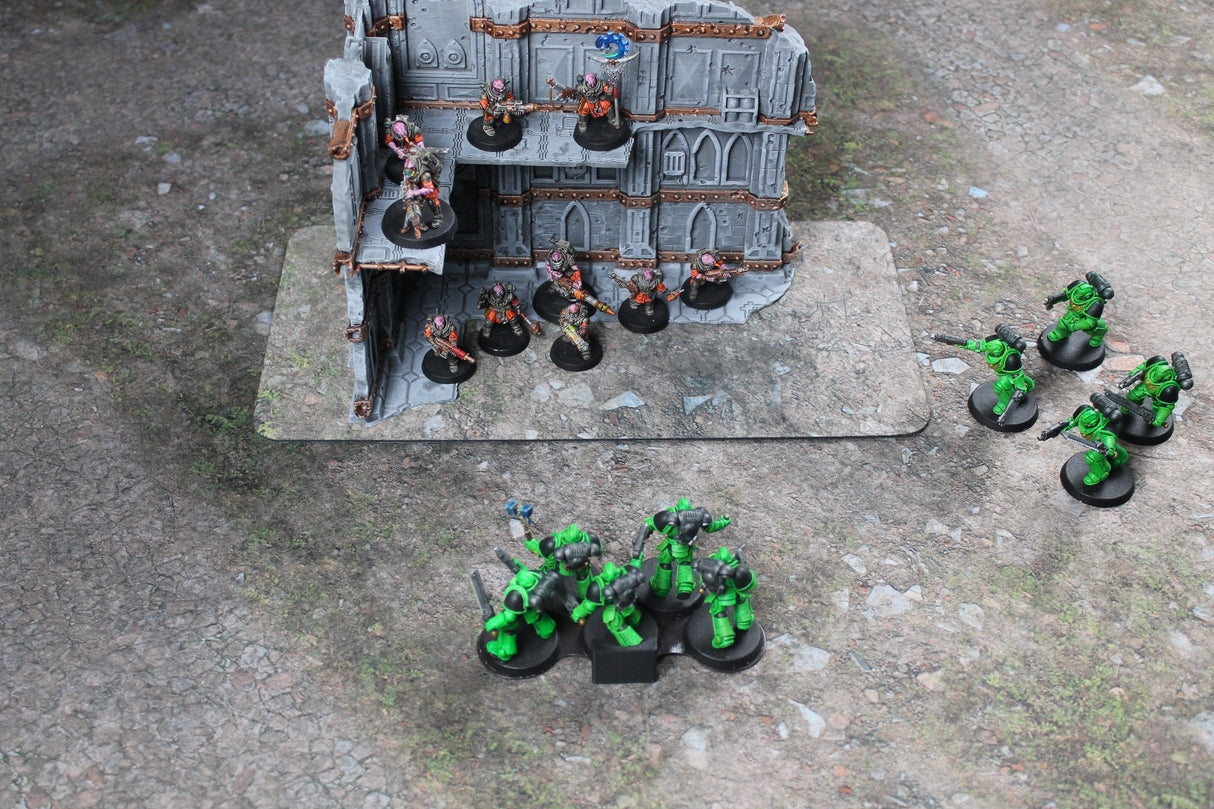 Gray Matter Gaming Terrain Markers Double Sided Neoprene Terrain Table Set - 10th Edition Compatible