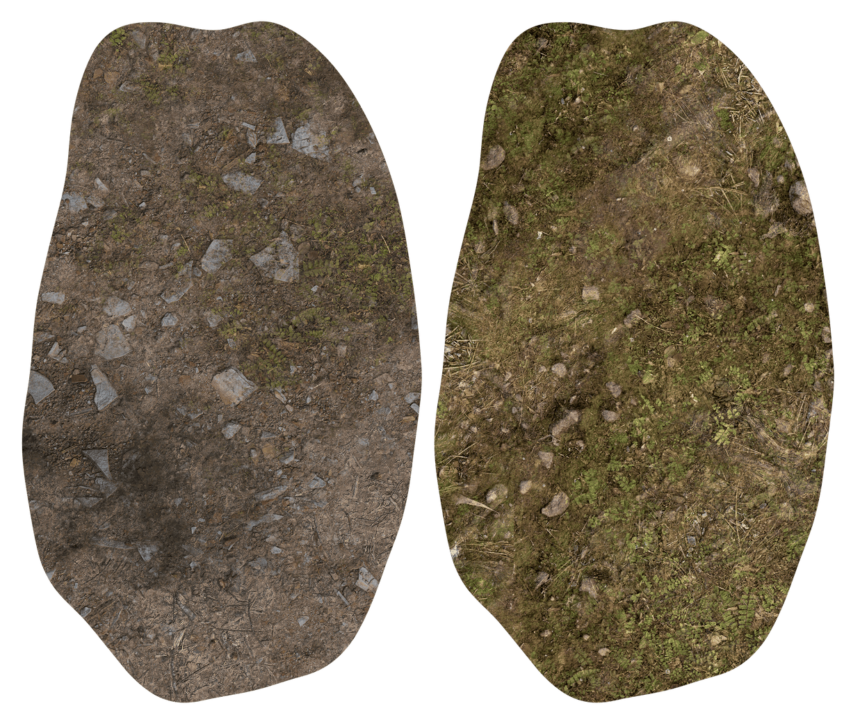Gray Matter Gaming Terrain Markers Double Sided Neoprene Terrain Table Set