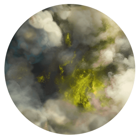 Gray Matter Gaming Terrain Markers Double Sided Warzone Template - Gas and Smoke