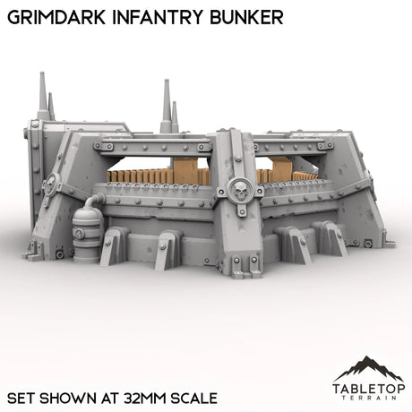 Tabletop Terrain Building Grimdark Infantry Bunker