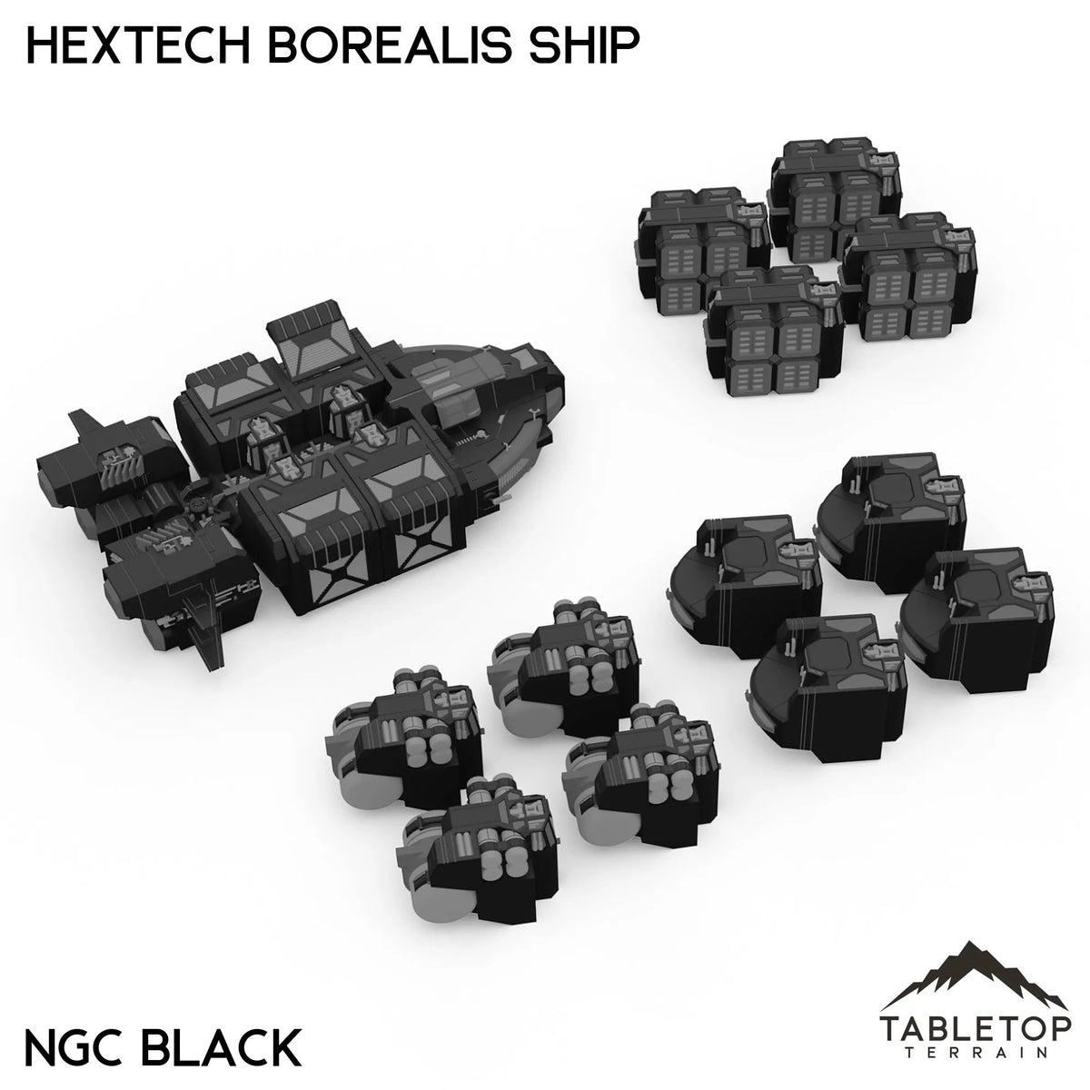 HEXTECH Borealis Ship - 6mm - NextGen Color Black