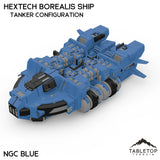 HEXTECH Borealis Ship - 6mm - Tanker Configuration - NextGen Color Blue