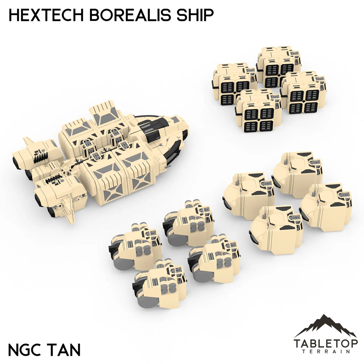 HEXTECH Borealis Ship - 6mm - NextGen Color Tan